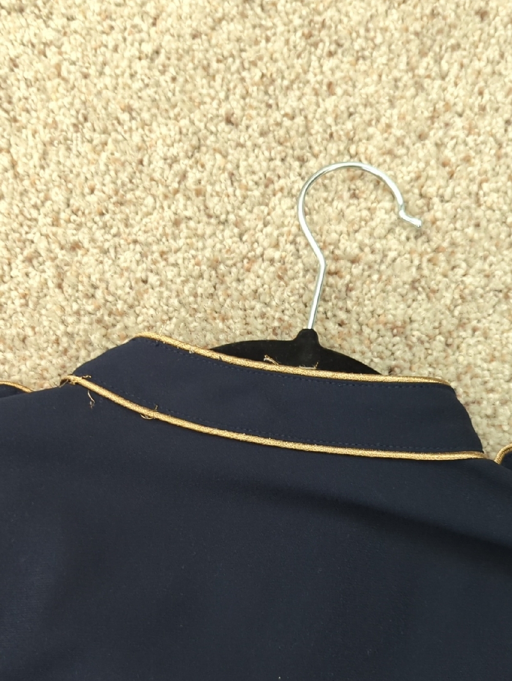 Ralph Lauren Navy Military Blouse - Picture 5 of 5